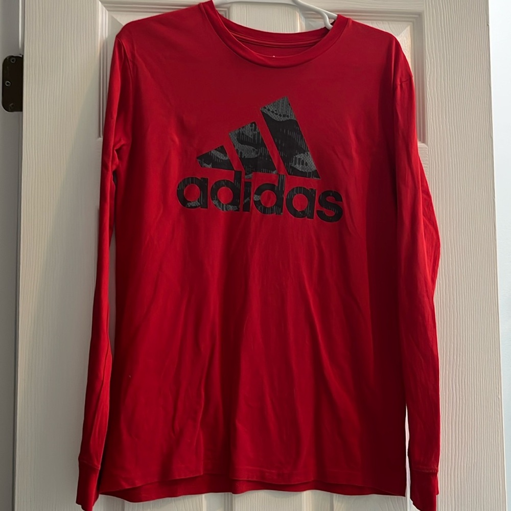 Red Adidas shirt